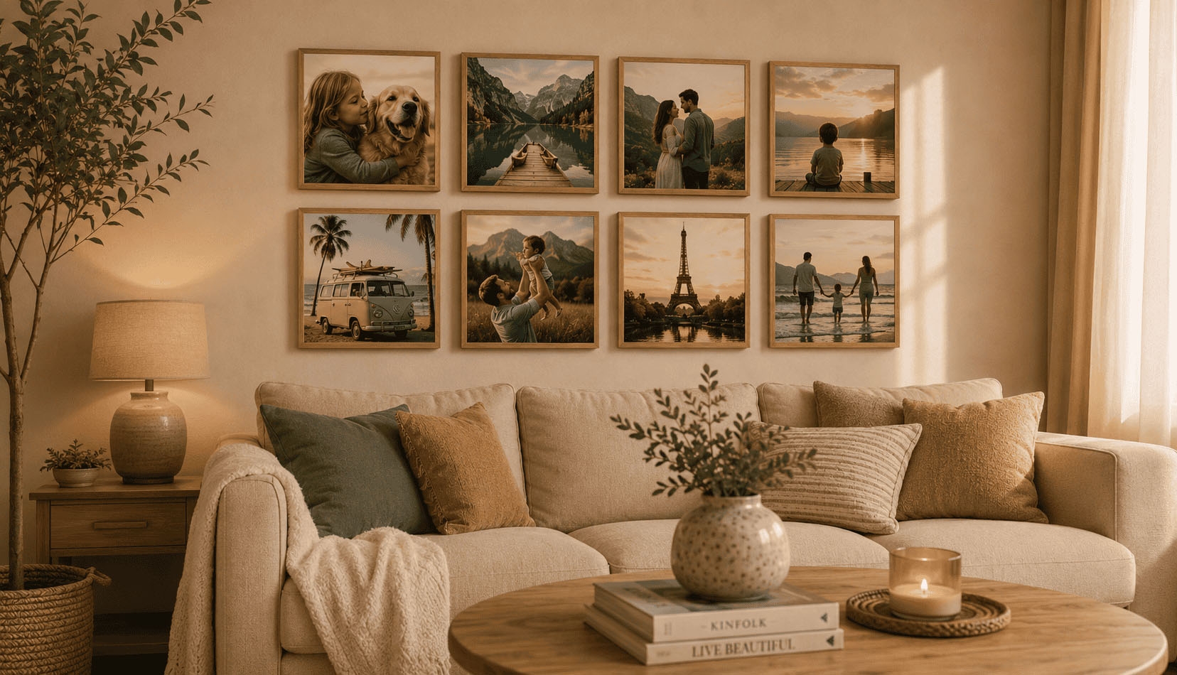 Mais do que fotografias. Memórias que fazem parte da casa.